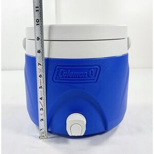 Coleman 2 Gallon Party Stacker Jug Water Cooler Beverage Dispenser Blue White
